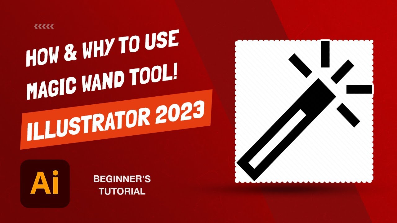 How To Use Magic Wand Tool - Adobe Illustrator - Beginner's Tutorial