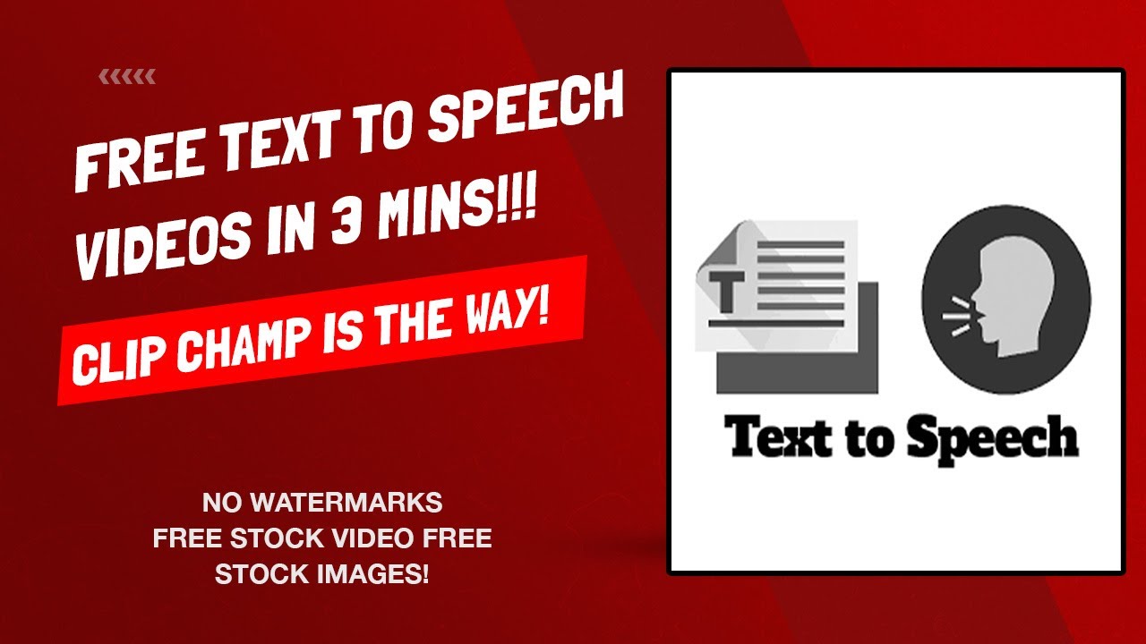 How To Create FREE Text To Speech Videos - Free Stock Footage, No Watermark, and Unlimited Size!