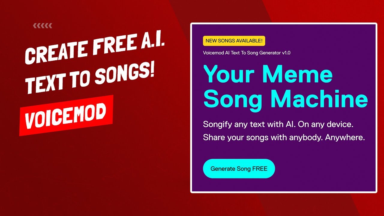 Free A.I. Text To Song Generator - VoiceMod - Quick Tutorial