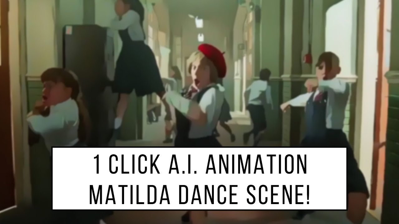 1 Click A.I. Animation Is Here!  Matilda "Revolting Children" Dance Scene Animation