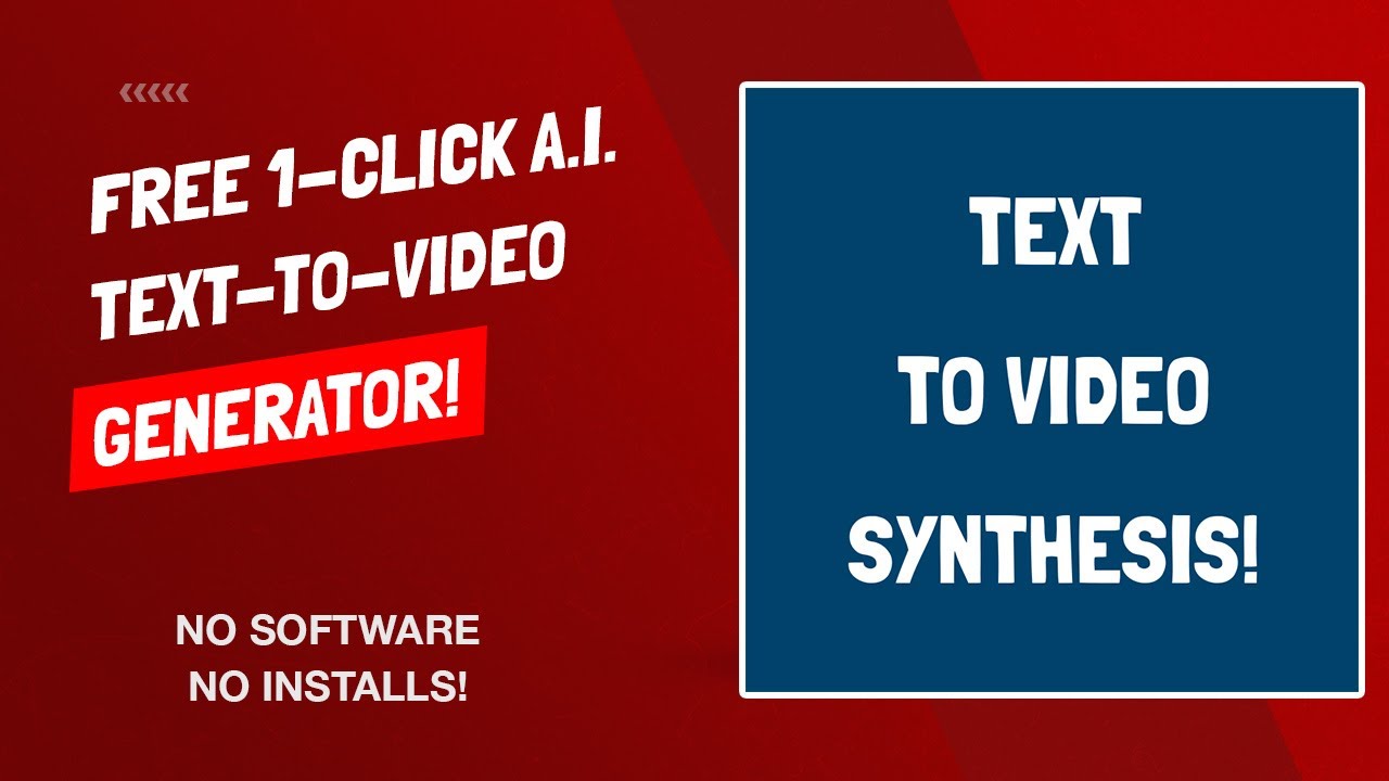 Free AI Text To Video Generator - One Click - Browser Based, No Installs Required!