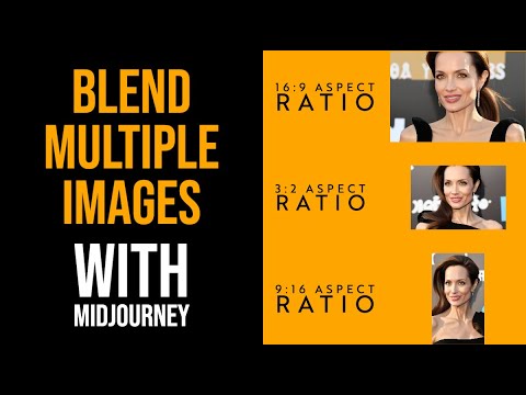 How To Blend Multiple Images With Midjourney - Two Methods - Get Exact Aspect Ratio and Sizes