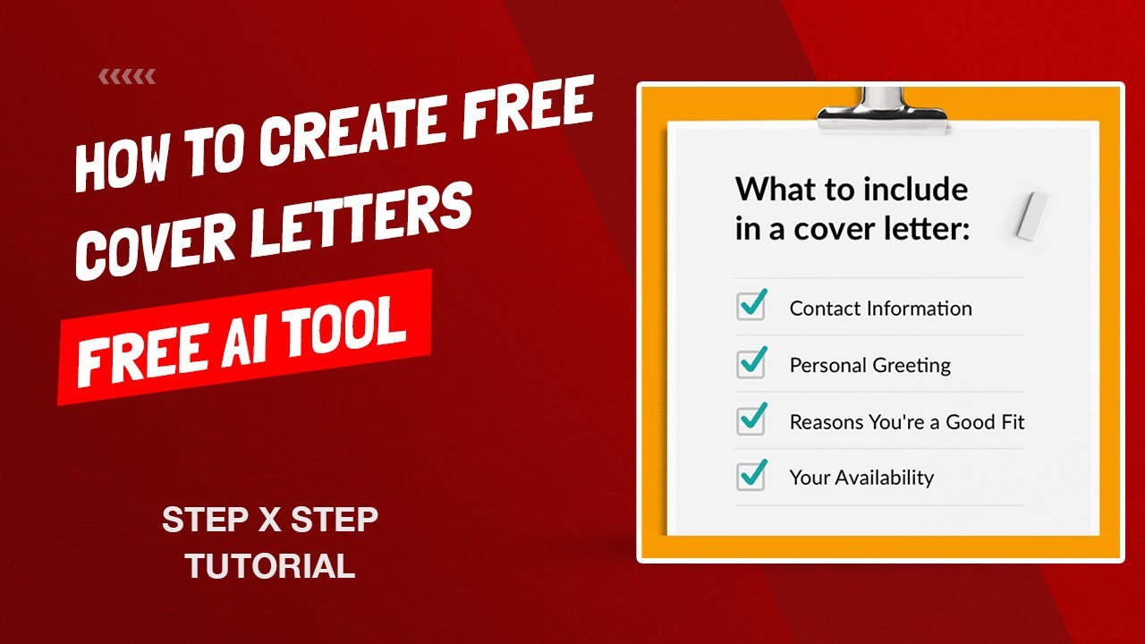 How To Create Amazing Job Specific Cover Letters - Use This FREE AI Tool