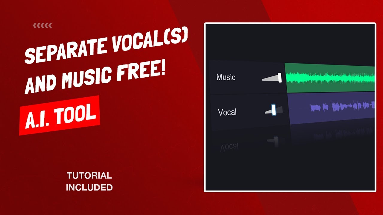 How To Separate Voice From Music Into Multiple Tracks (Isolate Vocals) - FREE A.I. Tool