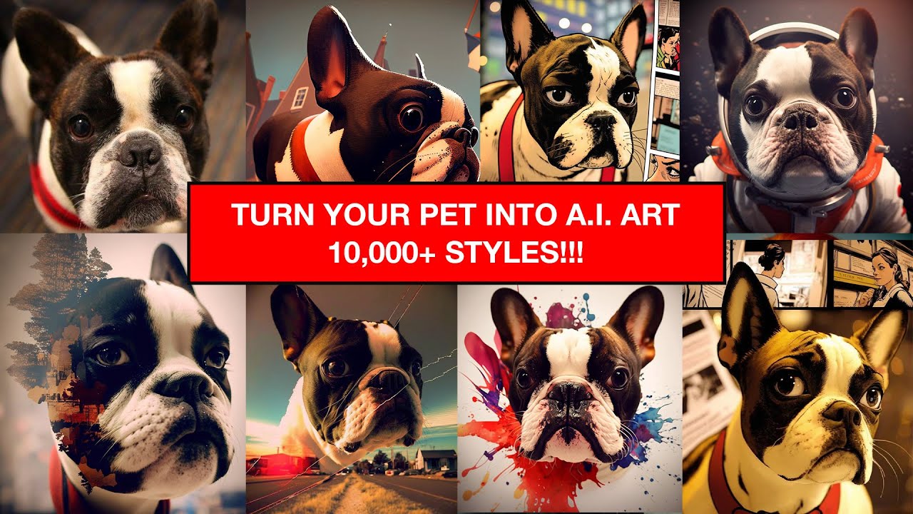 How to Create Stunning AI Art of Your Pet with MIDJOURNEY - 10,000 Art Styles!