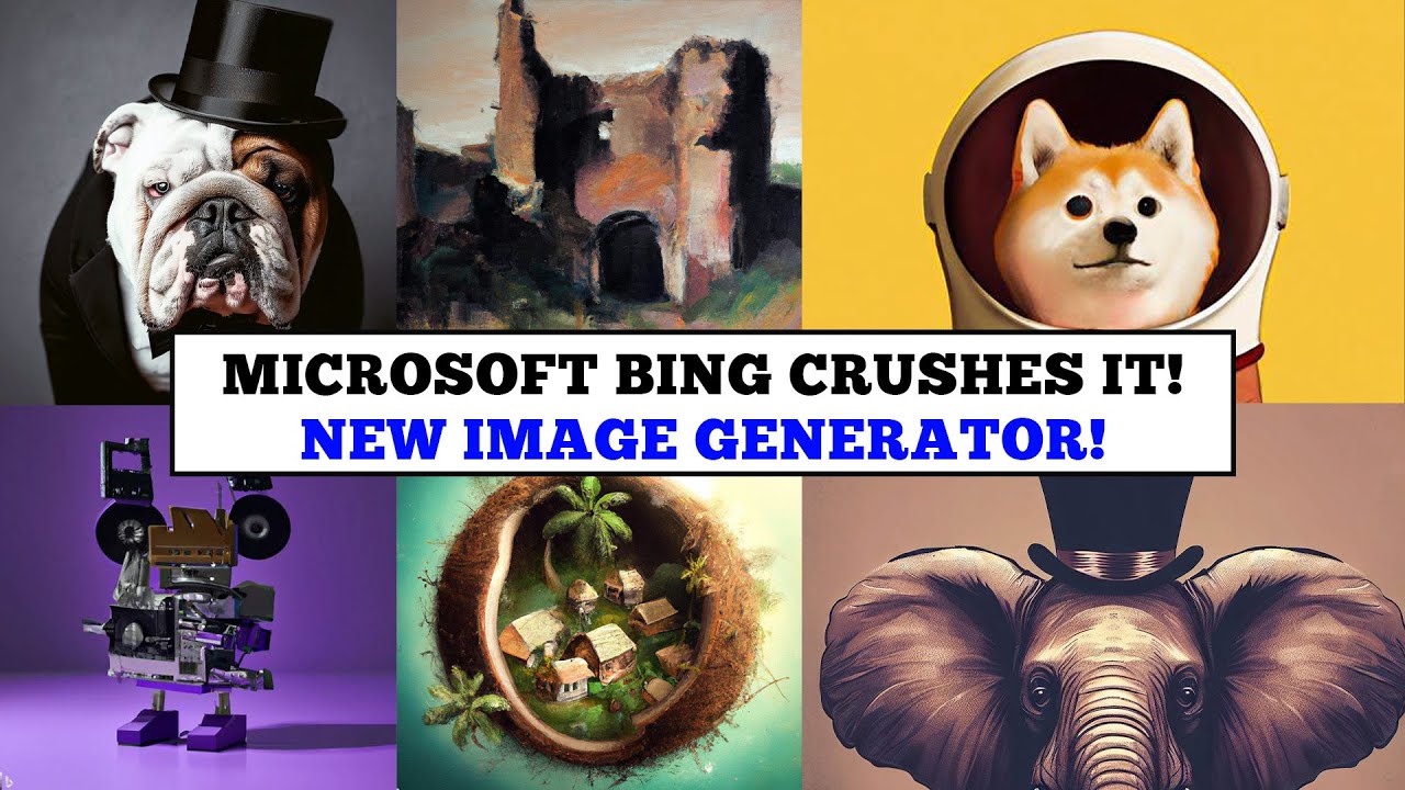 Microsoft Bing Adds A FREE AI Art Generator!  Possibly Dall-E 3 - Microsoft Bing Image Creator