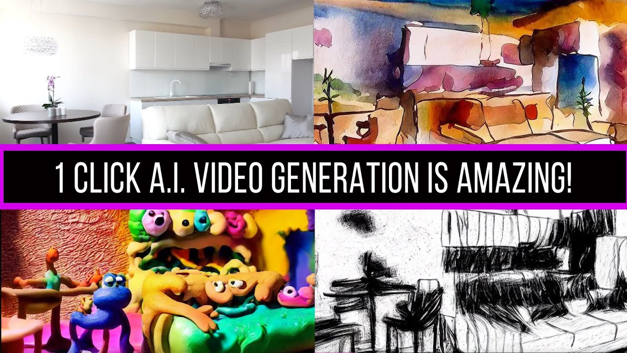 1 CLICK A.I. Video Stylization IS HERE!  Turn Any Video Into Claymation, Watercolor, Charcoal, Etc!