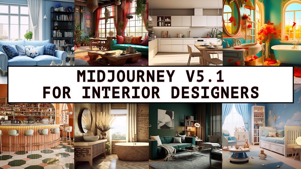 Midjourney V5.1 For Interior Designers - Design Spaces Like A Pro!  Prompts Included!