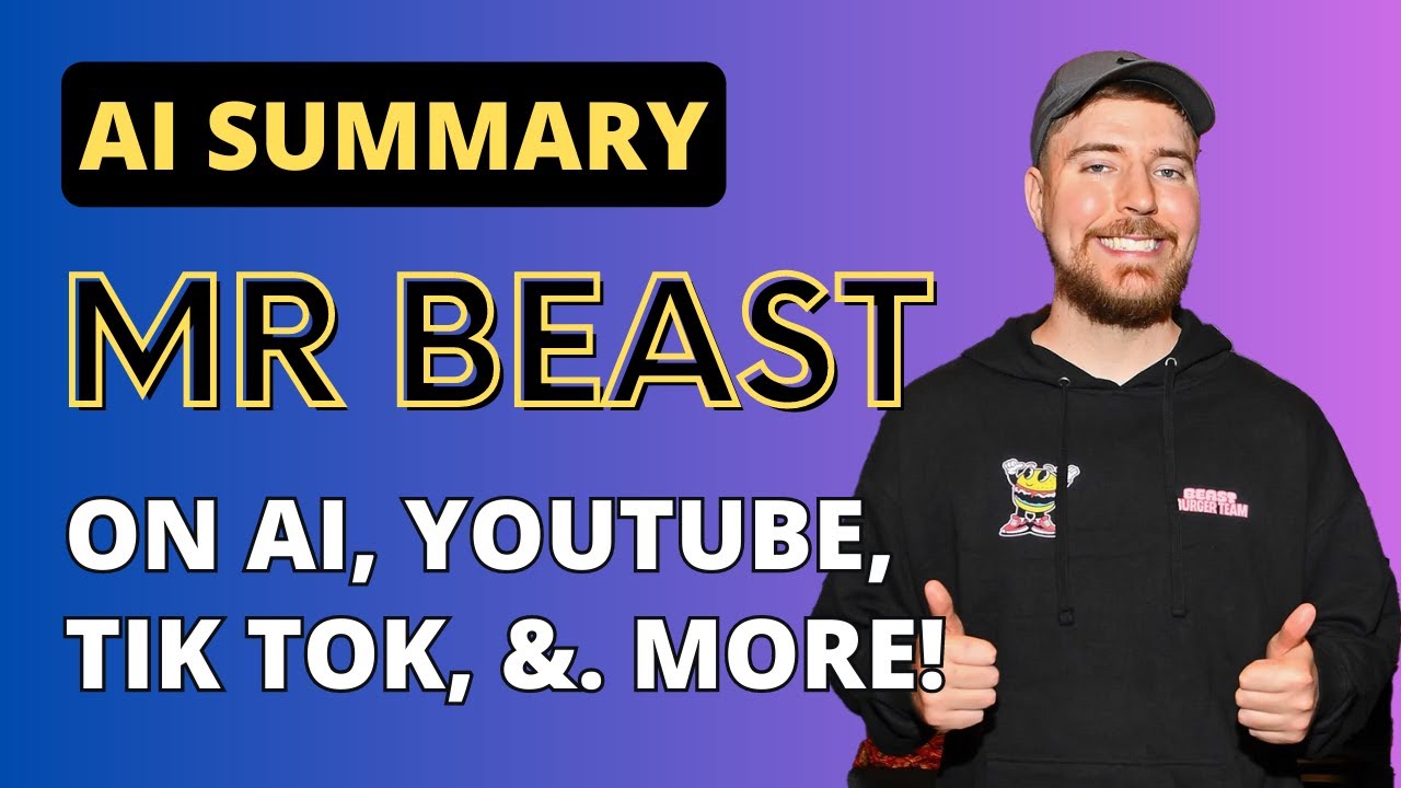 Mr. Beast on AI, Youtube, Tik Tok, And More!  AI Summary Of An Unfiltered Conversation with MrBeast
