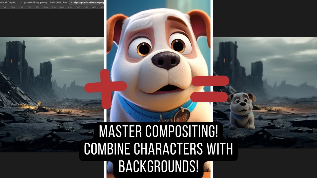 How To Combine A Character With A Background Using Photoshop 2023 (Compositing) - Detailed Tutorial