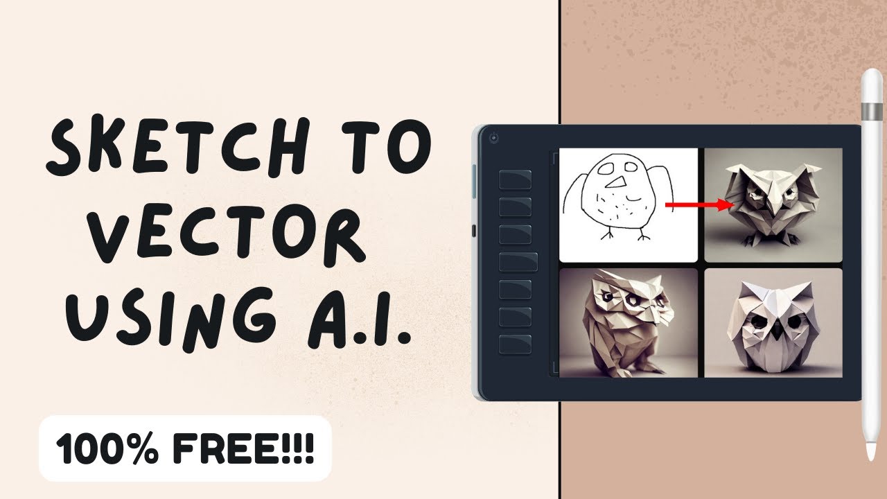 Transform Your Sketches Into Vector Graphics with AI! - For FREE - Detailed Tutorial