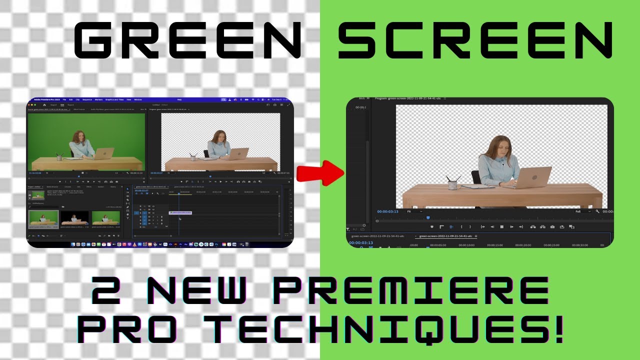 Get PERFECT KEYING in No Time with These Two New GREEN SCREEN Techniques in Premiere Pro!