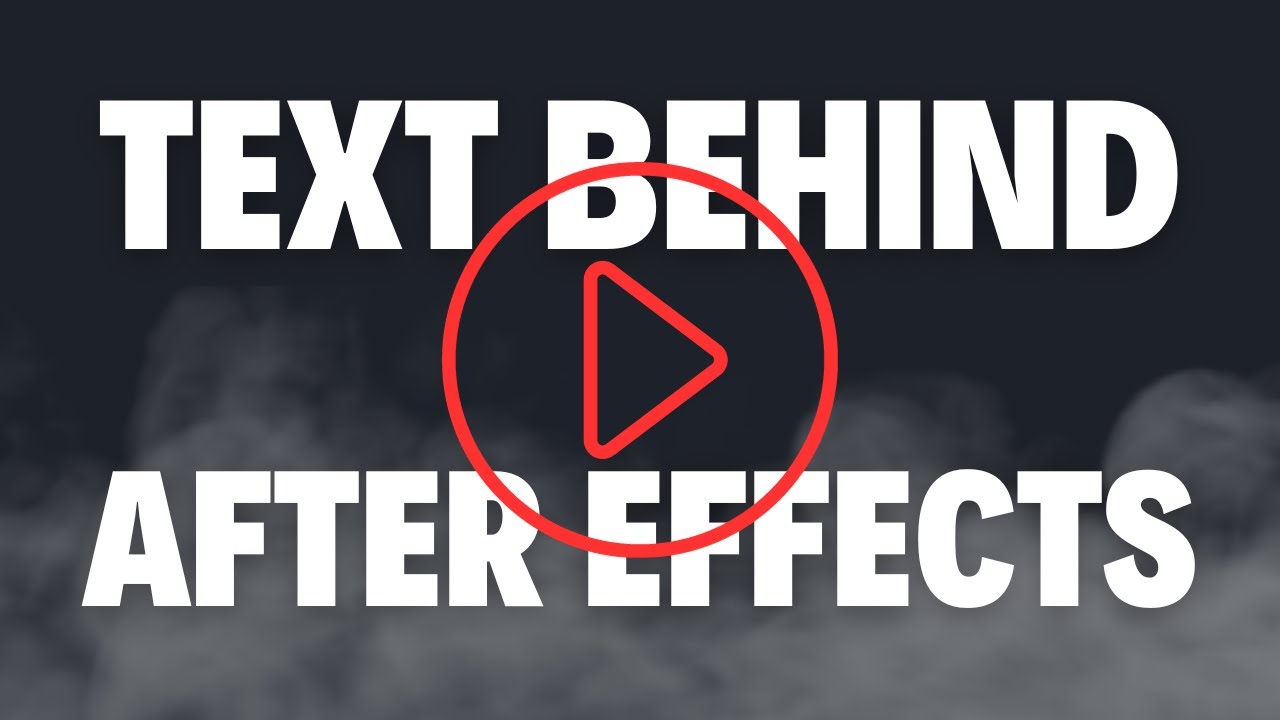Master the Magic: How To Insert Text Behind Objects in Adobe After Effects - Detailed Tutorial