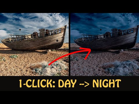 Photoshop Secrets: Instant Day to Night Photo Effect (1 Click)!