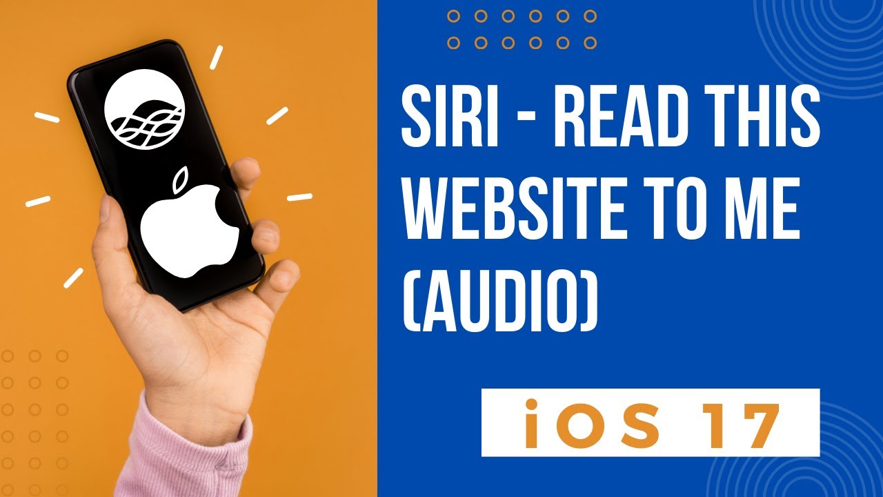 iOS 17 iPhone Tutorial: Get Siri to Read Websites to You!