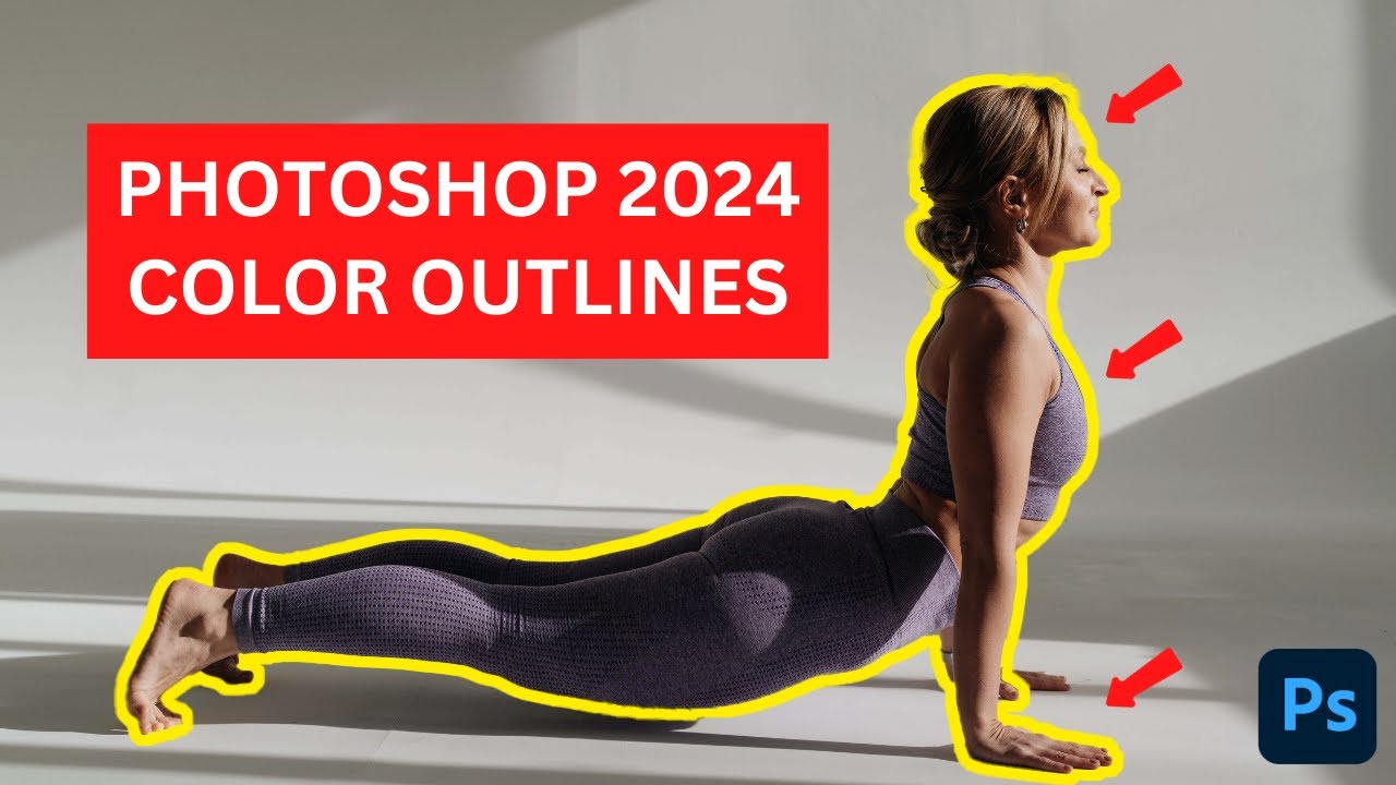 How to Create a Colored Outline / Border in Photoshop 2024 | Detailed Tutorial