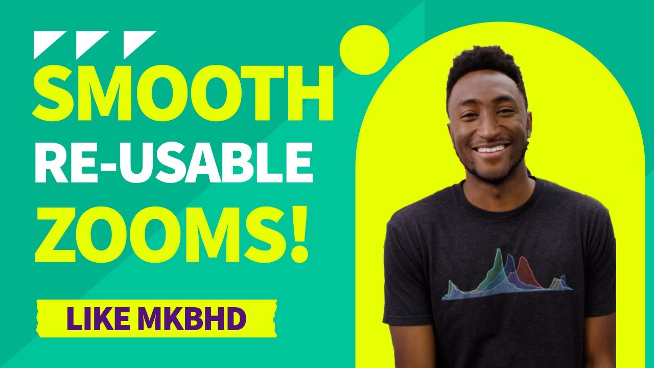 Create a RE-USABLE Smooth Zoom In / Zoom Out (Like MKBHD) - Premiere Pro Tutorial