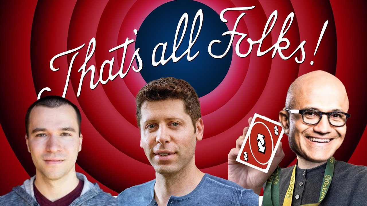 OpenAI's Loss, Microsoft's Gain: The Drama Behind Sam Altman & Greg Brockman's Exit! - UPDATE