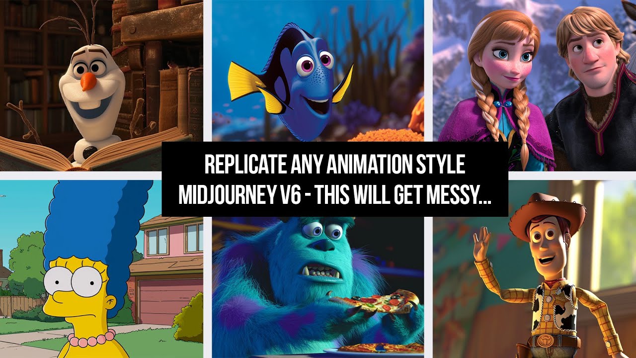 Midjourney V6: How To Replicate ANY Animation Style - Plagiarism?  Intellectual Property Theft?