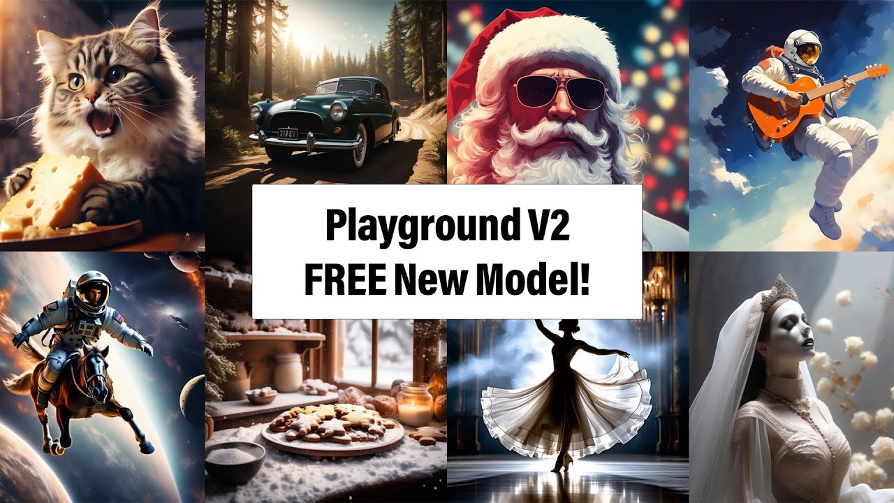 Playground V2 - New Model!  3 New Ways To Transform Text to Images for FREE!