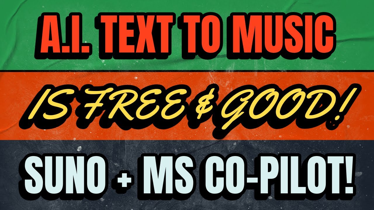 Text To Music Just Levelled Up - Big Time. Create FREE Music With Microsoft Co-Pilot & Suno AI