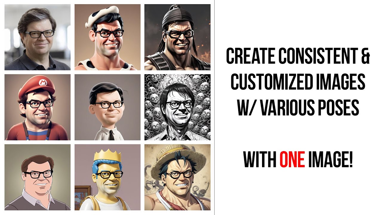 AI Magic: Create Consistent & Custom Images (Poses) from a Single Photo - Instant ID