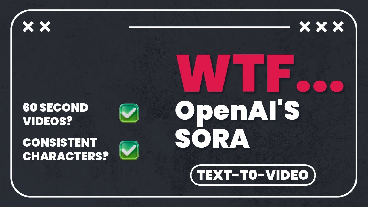 AI Text-To- Video JUST GOT REAL!  OpenAI's SORA Crafts AI Videos Up To 60 Seconds Long